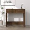 Schreibtisch Braun Eichen-Optik 80x40x75 cm Holzwerkstoff