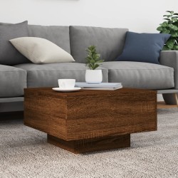 Couchtisch Braun Eichen-Optik 55x55x31 cm Holzwerkstoff