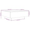 Couchtisch Grau Sonoma 80x80x31 cm Holzwerkstoff