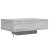 Couchtisch mit LED-Leuchten Grau Sonoma 85x55x31 cm