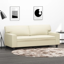 2-Sitzer-Sofa Creme 140 cm...