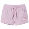 Kindershorts mit Kordelzug Lila 104