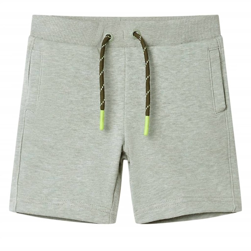 Kindershorts mit Kordelzug Hellkhaki Melange 104