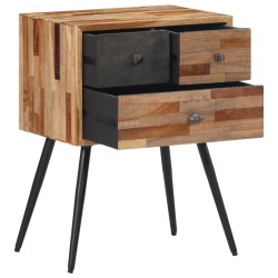 Nachttisch 47x31,5x60 cm Massivholz Teak