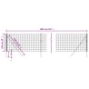 Maschendrahtzaun Anthrazit 1x10 m Verzinkter Stahl