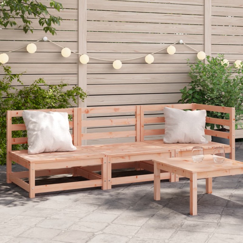 Gartensofa 3-Sitzer Massivholz Douglasie