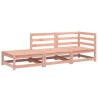 Gartensofa mit Hocker 2-Sitzer Massivholz Douglasie