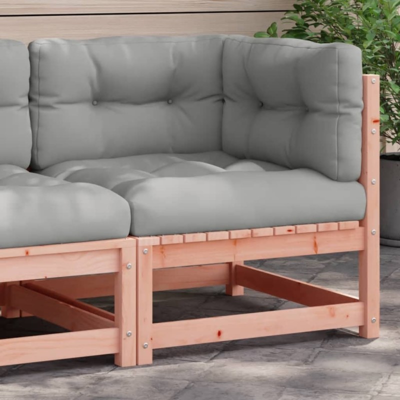 Garten-Ecksofa mit Kissen Massivholz Douglasie