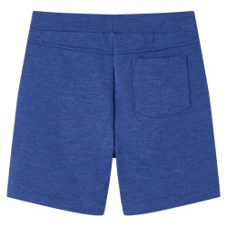 Kindershorts mit Kordelzug Blau Melange 140