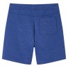 Kindershorts mit Kordelzug Blau Melange 140