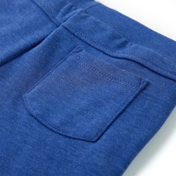 Kindershorts mit Kordelzug Blau Melange 140