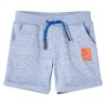 Kindershorts mit Kordelzug Blau Melange 116