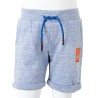 Kindershorts mit Kordelzug Blau Melange 116