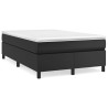 Boxspringbett mit Matratze Schwarz 120x190 cm Kunstleder