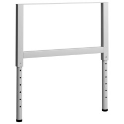 Werkbankgestell Verstellbar 2 Stk. Metall 85x(69-95,5) cm Grau