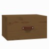 Wand-Nachttische 2 Stk. Honigbraun 40x29,5x22 cm