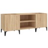 Plattenschrank Sonoma-Eiche 121x38x48 cm Holzwerkstoff