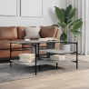 Couchtisch Grau Sonoma 100x100x48,5 cm Holzwerkstoff