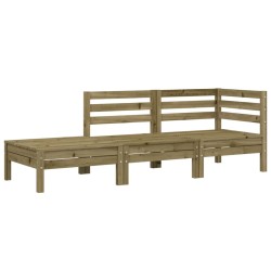 Gartensofa 3-Sitzer Kiefernholz Imprägniert