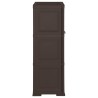 Kunststoffschrank 79x43x125 cm Holzdesign Braun