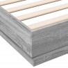 Bettgestell Grau Sonoma 150x200 cm Holzwerkstoff