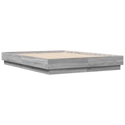 Bettgestell Grau Sonoma 140x190 cm Holzwerkstoff