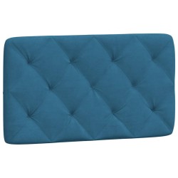 Bett mit Matratze Blau 90x190 cm Samt