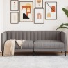 Sofa 2-Sitzer Taupe Stoff