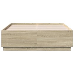 Bettgestell Sonoma-Eiche 120x190 cm Holzwerkstoff