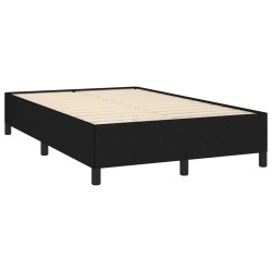 Boxspringbett mit Matratze & LED Schwarz 120x190 cm Stoff