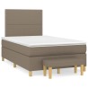 Boxspringbett mit Matratze Taupe 120x190 cm Stoff