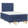 Boxspringbett mit Matratze Blau 120x190 cm Stoff