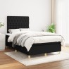 Boxspringbett mit Matratze Schwarz 120x190 cm Stoff