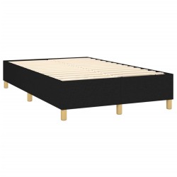 Boxspringbett mit Matratze Schwarz 120x190 cm Stoff