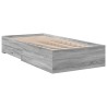 Bettgestell mit Schubladen Grau Sonoma 75x190 cm Holzwerkstoff