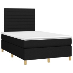 Boxspringbett mit Matratze Schwarz 120x190 cm Stoff