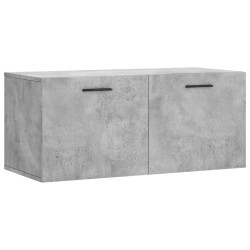 Wandschrank Betongrau 80x36,5x35 cm Holzwerkstoff