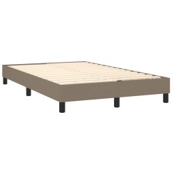 Boxspringbett mit Matratze & LED Taupe 120x190 cm Stoff