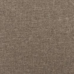 Bettgestell mit Kopfteil Taupe 120x190 cm Stoff