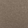 Bettgestell mit Kopfteil Taupe 120x190 cm Stoff