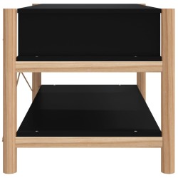 Couchtisch Schwarz 82x48x45 cm Holzwerkstoff