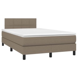 Boxspringbett mit Matratze Taupe 120x190 cm Stoff