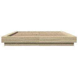 Bettgestell Sonoma-Eiche 150x200 cm Holzwerkstoff