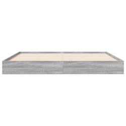 Bettgestell Grau Sonoma 150x200 cm Holzwerkstoff