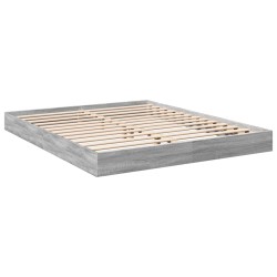 Bettgestell Grau Sonoma 150x200 cm Holzwerkstoff