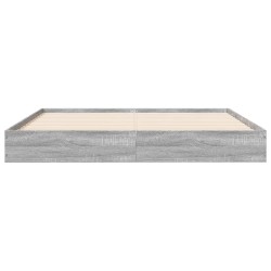 Bettgestell Grau Sonoma 120x200 cm Holzwerkstoff