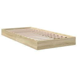 Bettgestell ohne Matratze Sonoma-Eiche 90x200 cm Holzwerkstoff