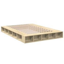 Bettgestell Sonoma-Eiche 150x200 cm Holzwerkstoff