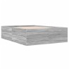 Bettgestell Grau Sonoma 135x190 cm Holzwerkstoff