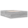 Bettgestell Grau Sonoma 120x190 cm Holzwerkstoff